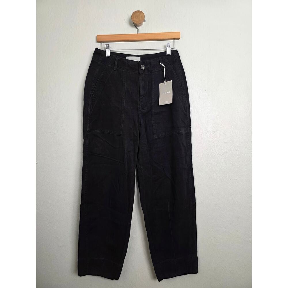 NWT Everlane The Utility Pant Buttersoft Tencel Barrel Leg Trousers Size 2 - Picture 5 of 10